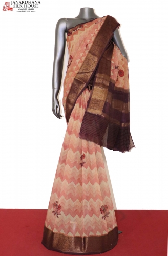 Exclusive Soft Pure Cotton Chanderi Saree